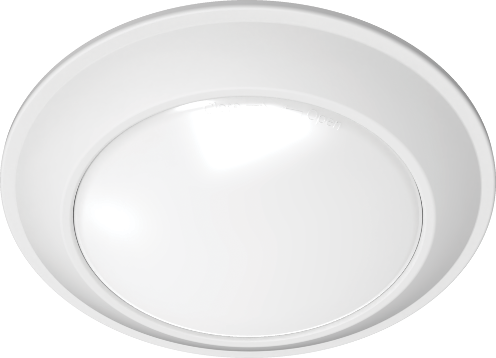 Product image for Juno JSBT-4IN-30K-90CRI-WL-MW-M6 4" Round SlimBasics Tapered LED Surface Mount Disk Light, 3000K, 90+CRI, Matte White