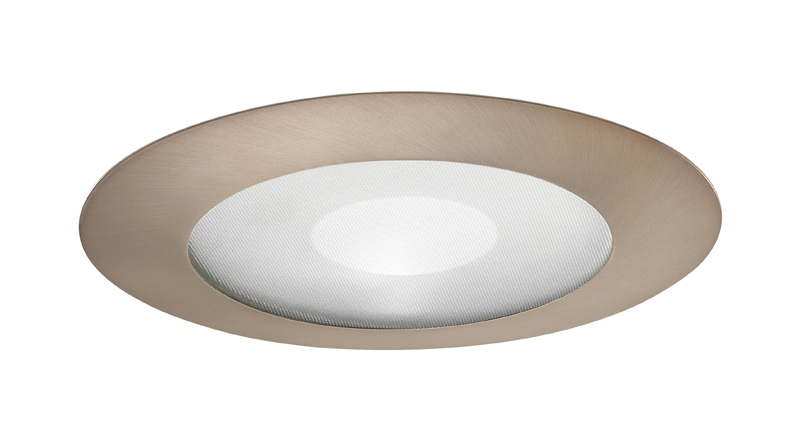 Product image for 5" Lensed Frosted Trim - White w/ Clear Center